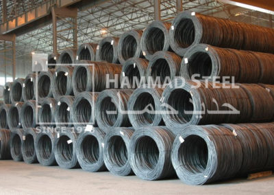 Plain Steel Wire Rod Coils in Warehouse