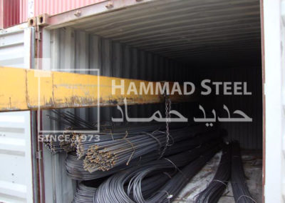 Steel Rebar Bundles Loading In Container